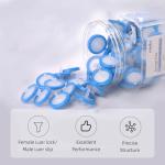 100 Pack PVDF Syringe Filters 0.45μm 13mm