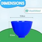 Large Autoclavable Blue Dental Mixing Bowl