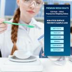 Medium Weigh Boats - 125 Pack, 100ml Disposable Trays