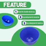 Large Autoclavable Blue Dental Mixing Bowl