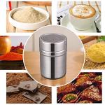 Stainless Steel Powder Shaker Set with Lid (6 Pcs)