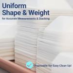 Medium Weigh Boats - 125 Pack, 100ml Disposable Trays