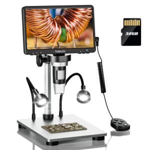TOMLOV DM9 7" Digital Microscope 1200X, 12MP