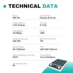 JOANLAB Digital Magnetic Stirrer Plate 30L 50-1300rpm