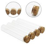 18pcs Clear Glass Test Tubes with Cork Stoppers