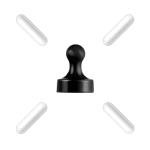 PTFE Magnetic Stirrer Mixer Bars with Retriever Set