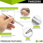Cynamed Set of 5 Blunt Serrated Tweezers