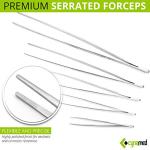 Cynamed Set of 5 Blunt Serrated Tweezers