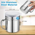 12-Pack Stainless Steel Spice Shakers with Lids