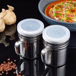 12-Pack Stainless Steel Spice Shakers with Lids