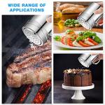 12-Pack Stainless Steel Spice Shakers with Lids