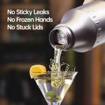 Magcheer Insulated Cocktail Shaker Set - 30oz Silver