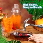 12-Piece Plastic Cocktail Shaker Set with Measurements