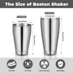Professional Stainless Steel Cocktail Shaker Set – 6 Pcs