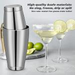 Professional Stainless Steel Cocktail Shaker Set – 6 Pcs
