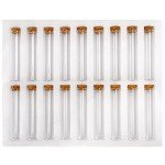 18pcs Clear Glass Test Tubes with Cork Stoppers