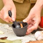 Sungmor Heavy-Duty Cast Iron Mortar and Pestle Set