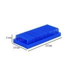 Blue Glass Slide Drying Rack for Laboratories
