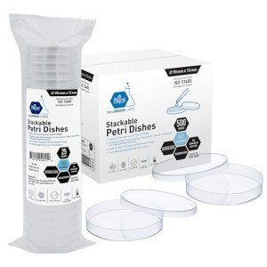 Stackable Sterile Petri Dishes [Pack of 25]