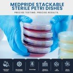 Stackable Sterile Petri Dishes [Pack of 25]