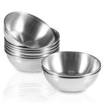 8-Pack Mini Stainless Steel Sauce Dishes