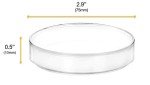 12-Pack Reusable Plastic Petri Dishes with Lids