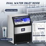 300LBS Ice Maker with 75LBS Storage Bin