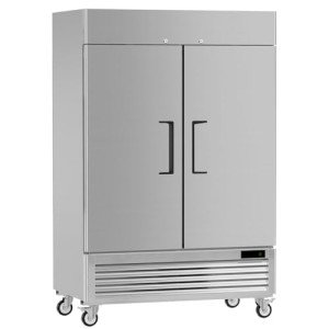 54" Stainless Steel 2-Door Commercial Freezer