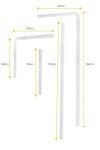 EISCO 4-Piece Borosilicate Glass Tube Set