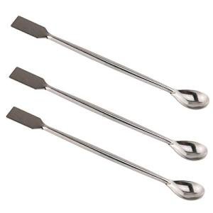 3PCS Stainless Steel Lab Spoon Spatula Set