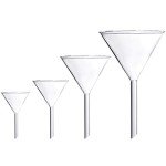 Young4us 4-Piece Borosilicate Glass Funnel Set
