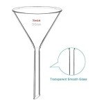 StonyLab 2-Pack Borosilicate Glass Funnels 50mm