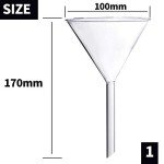 Young4us 4-Piece Borosilicate Glass Funnel Set