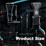 5 Pack Glass Funnels with Handle for Labs