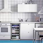 Mini Beverage Cooler with Glass Door for 120 Cans