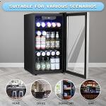 Mini Beverage Cooler with Glass Door for 120 Cans