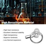 5 Pack Glass Funnels with Handle for Labs