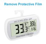 Digital Waterproof Refrigerator Thermometer with LCD Display (2-Pack)