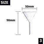 Young4us 4-Piece Borosilicate Glass Funnel Set