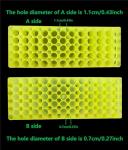 5-Pack Double Panel Vial Rack for PCR Tubes