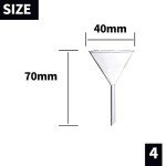 Young4us 4-Piece Borosilicate Glass Funnel Set