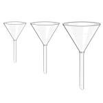 ULAB Glass Funnel Set - 50mm, 75mm, 100mm