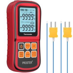 Proster Dual Channel Digital Thermocouple Thermometer