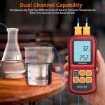 Proster Dual Channel Digital Thermocouple Thermometer
