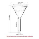 ULAB Glass Funnel Set - 50mm, 75mm, 100mm