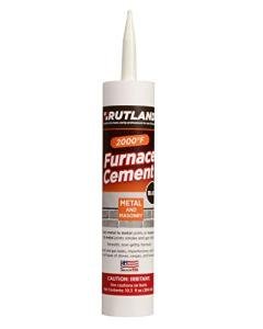Rutland Black Furnace Cement Cartridge, 10.3 oz