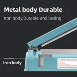 Manual 8-Inch Heat Impulse Sealer for Plastic Bags