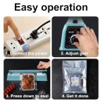 Manual 8-Inch Heat Impulse Sealer for Plastic Bags