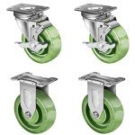 Heavy-Duty Stainless Steel Oven Rack Casters - Set of 4