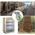Heavy-Duty Stainless Steel Oven Rack Casters - Set of 4